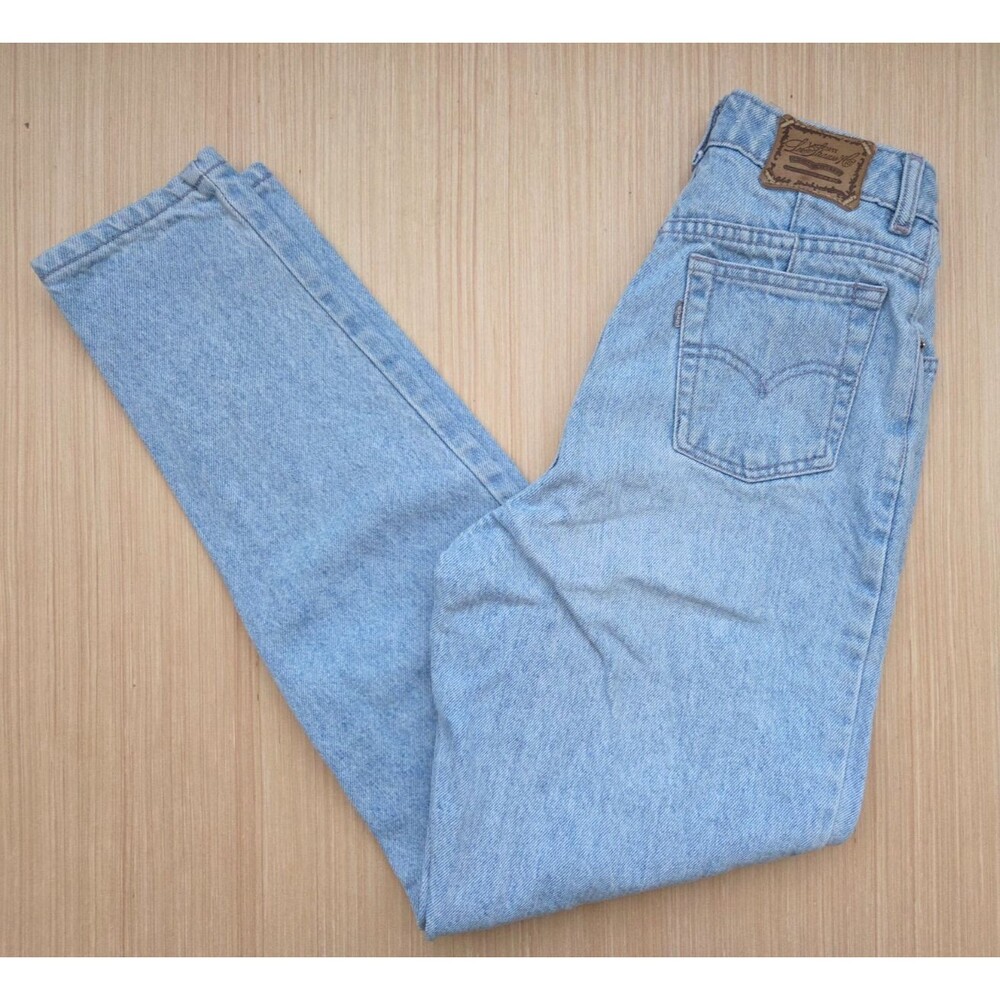 VTG Levi's Silver Tab Women's Tapered Jeans Light Wash Original Riveted 80s 90s